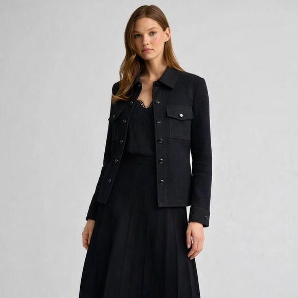 St. John CollectionBlack Bouclé Knit Jacket ~ US 4